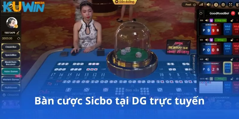 Bàn cược Sicbo tại DG trực tuyến